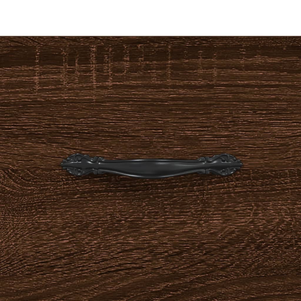 vidaXL TV Cabinet Brown Oak 80x36x50 cm Engineered Wood