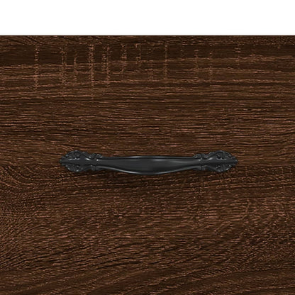 vidaXL TV Cabinet Brown Oak 80x36x50 cm Engineered Wood