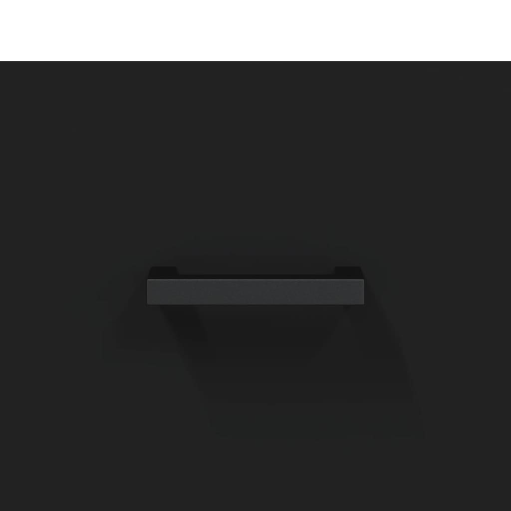 vidaXL TV Cabinet Black 80x36x50 cm Engineered Wood