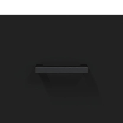 vidaXL TV Cabinet Black 80x36x50 cm Engineered Wood