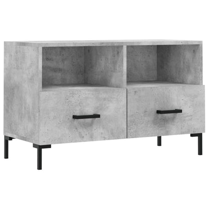 vidaXL TV Cabinet Concrete Grey 80x36x50 cm Engineered Wood