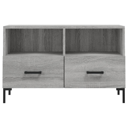 vidaXL TV Cabinet Grey Sonoma 80x36x50 cm Engineered Wood