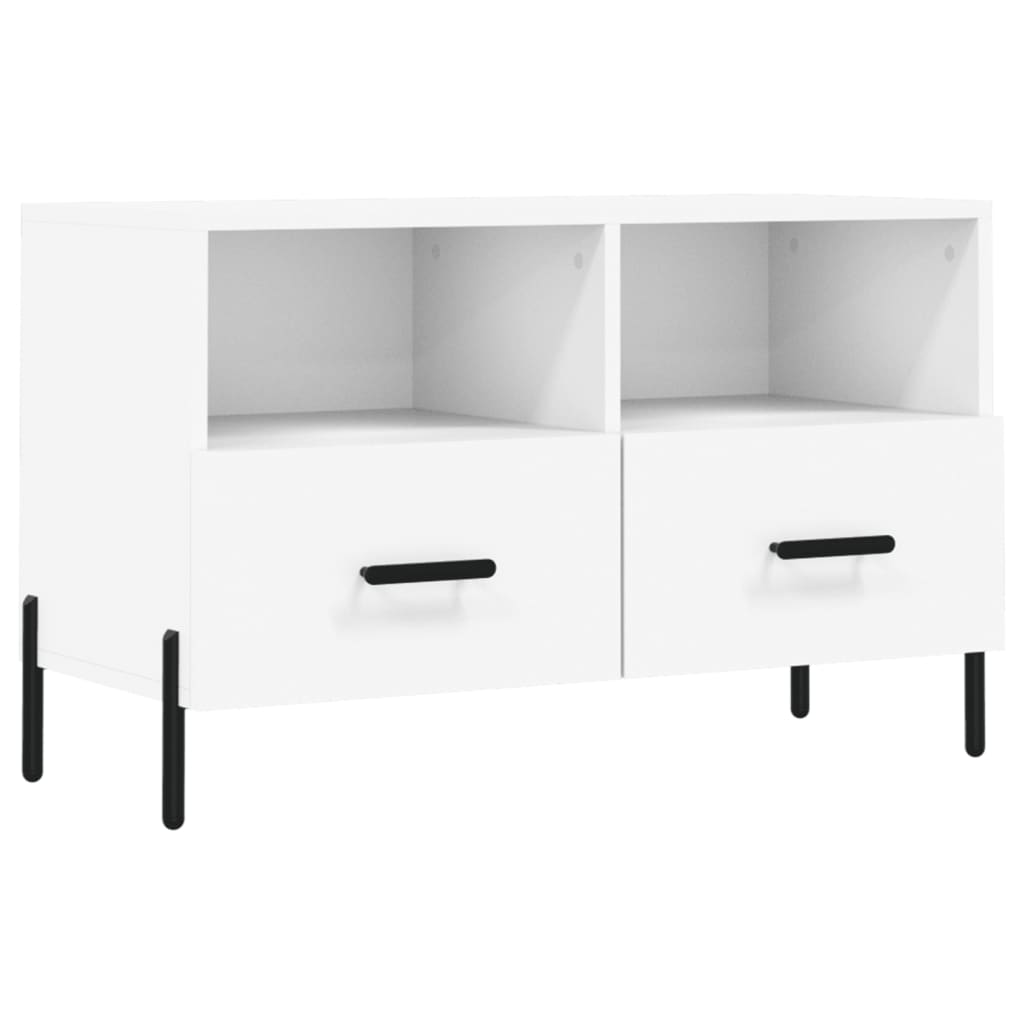 vidaXL TV Cabinet White 80x36x50 cm Engineered Wood