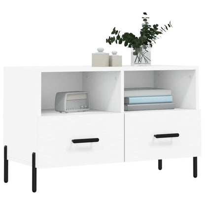 vidaXL TV Cabinet White 80x36x50 cm Engineered Wood