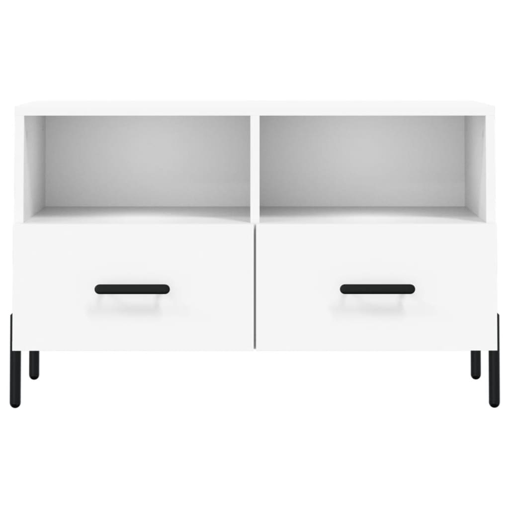 vidaXL TV Cabinet White 80x36x50 cm Engineered Wood