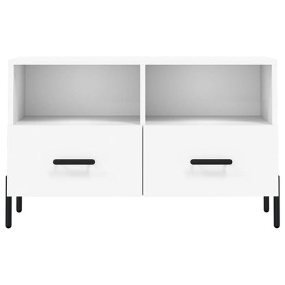 vidaXL TV Cabinet White 80x36x50 cm Engineered Wood