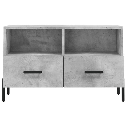 vidaXL TV Cabinet Concrete Grey 80x36x50 cm Engineered Wood