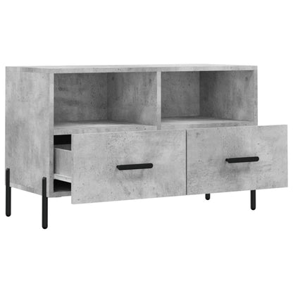 vidaXL TV Cabinet Concrete Grey 80x36x50 cm Engineered Wood