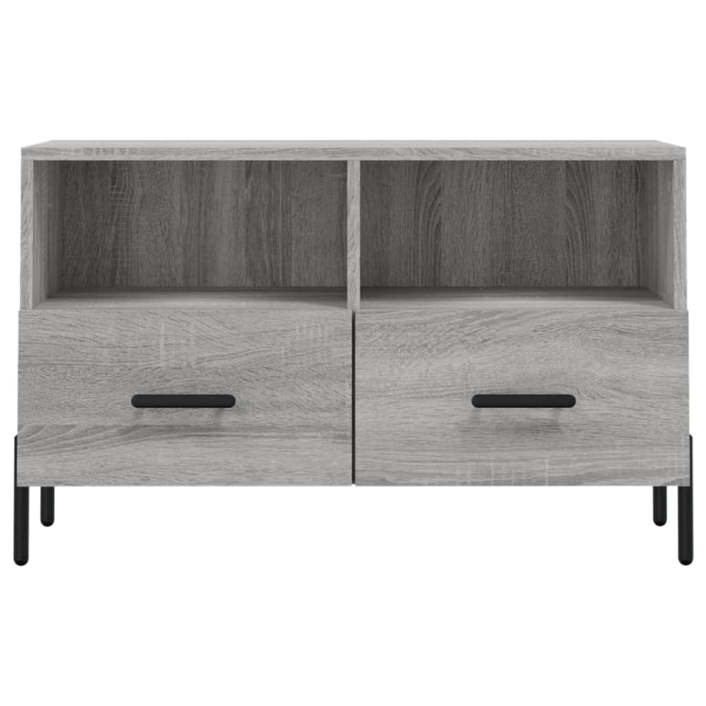 vidaXL TV Cabinet Grey Sonoma 80x36x50 cm Engineered Wood