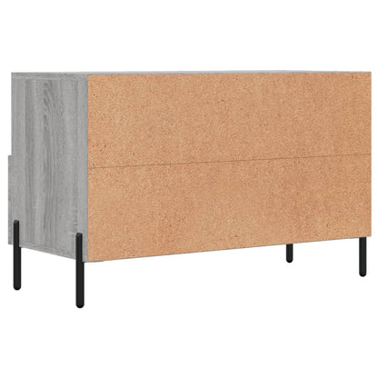 vidaXL TV Cabinet Grey Sonoma 80x36x50 cm Engineered Wood