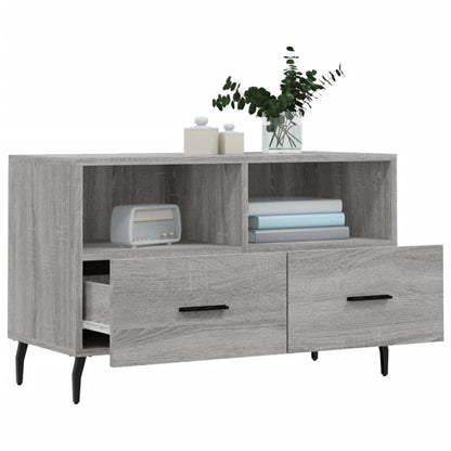 vidaXL TV Cabinet Grey Sonoma 80x36x50 cm Engineered Wood