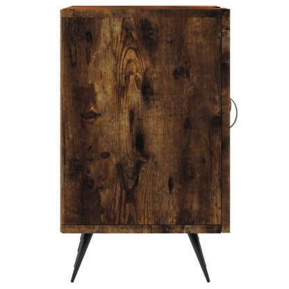 vidaXL TV Cabinet Smoked Oak 150x30x50 cm Engineered Wood