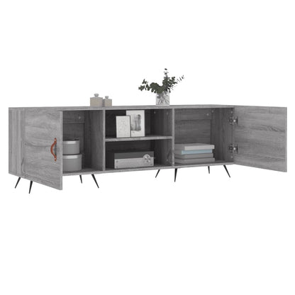vidaXL TV Cabinet Grey Sonoma 150x30x50 cm Engineered Wood