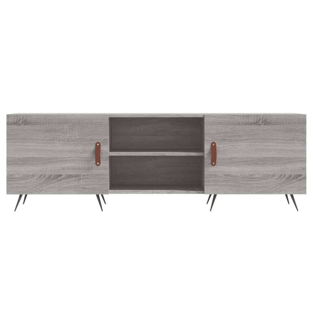 vidaXL TV Cabinet Grey Sonoma 150x30x50 cm Engineered Wood