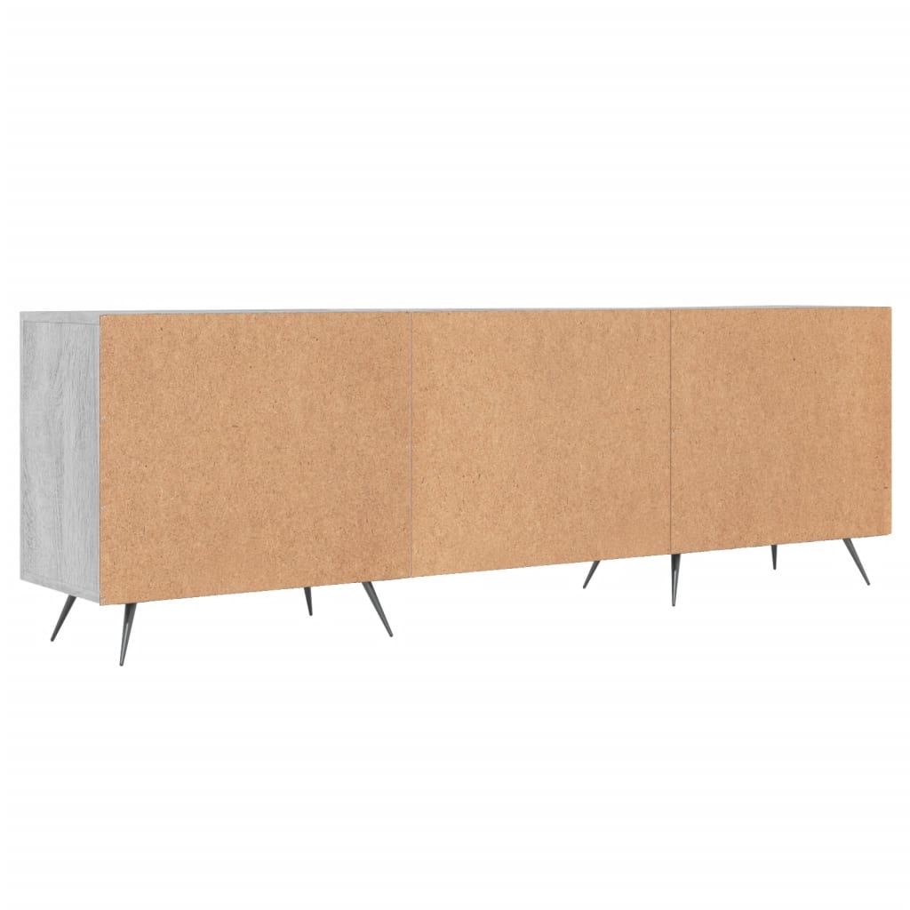 vidaXL TV Cabinet Grey Sonoma 150x30x50 cm Engineered Wood
