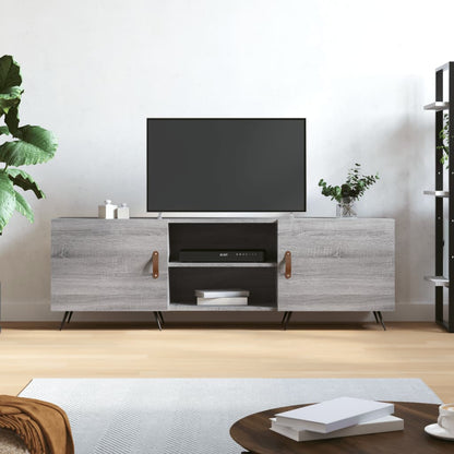 vidaXL TV Cabinet Grey Sonoma 150x30x50 cm Engineered Wood