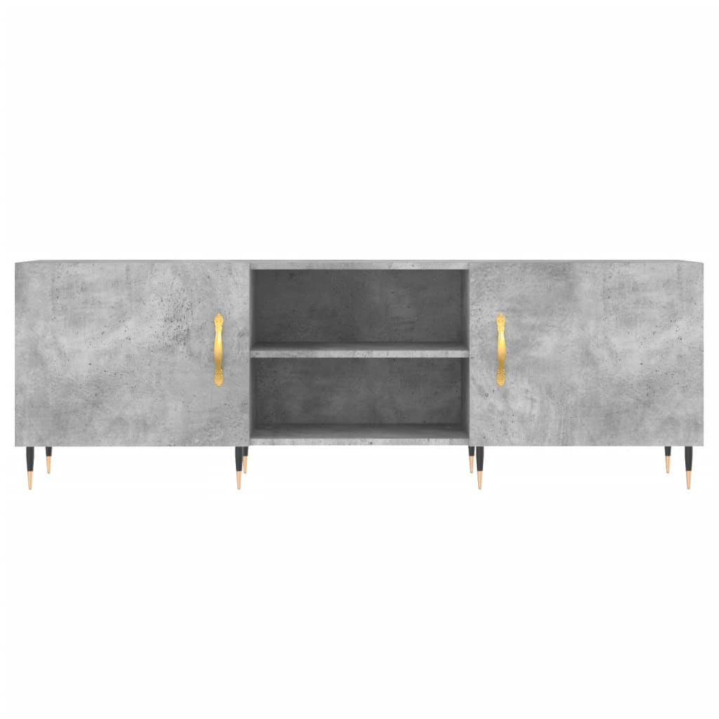vidaXL TV Cabinet Concrete Grey 150x30x50 cm Engineered Wood