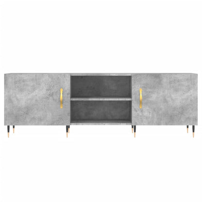 vidaXL TV Cabinet Concrete Grey 150x30x50 cm Engineered Wood