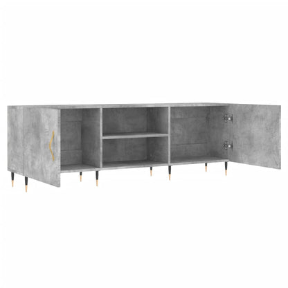 vidaXL TV Cabinet Concrete Grey 150x30x50 cm Engineered Wood