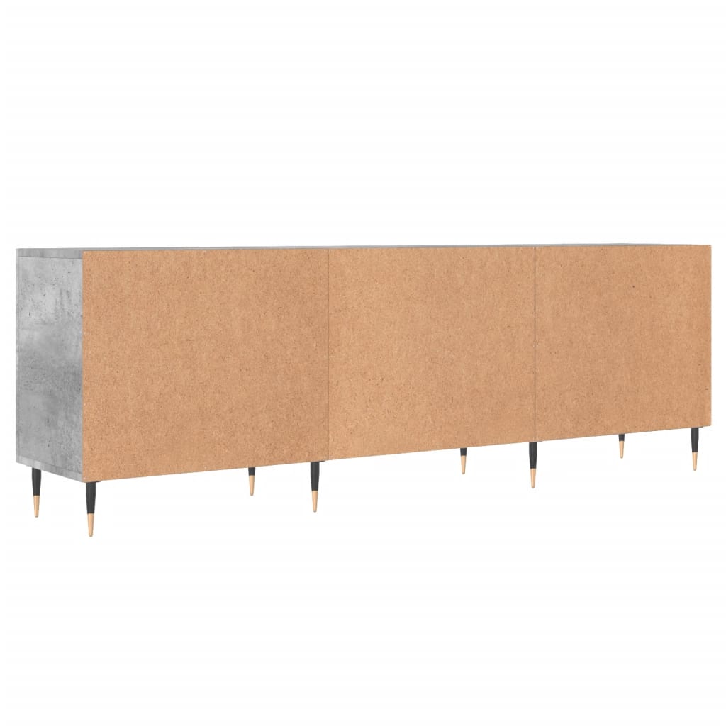 vidaXL TV Cabinet Concrete Grey 150x30x50 cm Engineered Wood