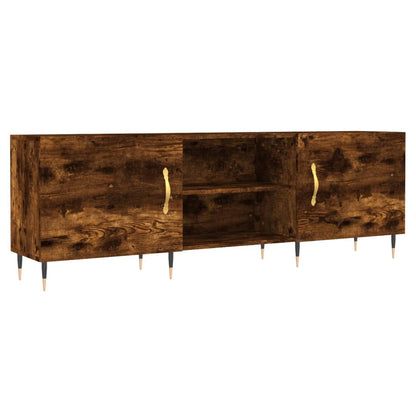 vidaXL TV Cabinet Smoked Oak 150x30x50 cm Engineered Wood