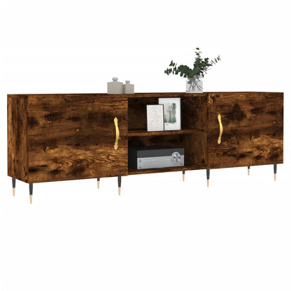 vidaXL TV Cabinet Smoked Oak 150x30x50 cm Engineered Wood