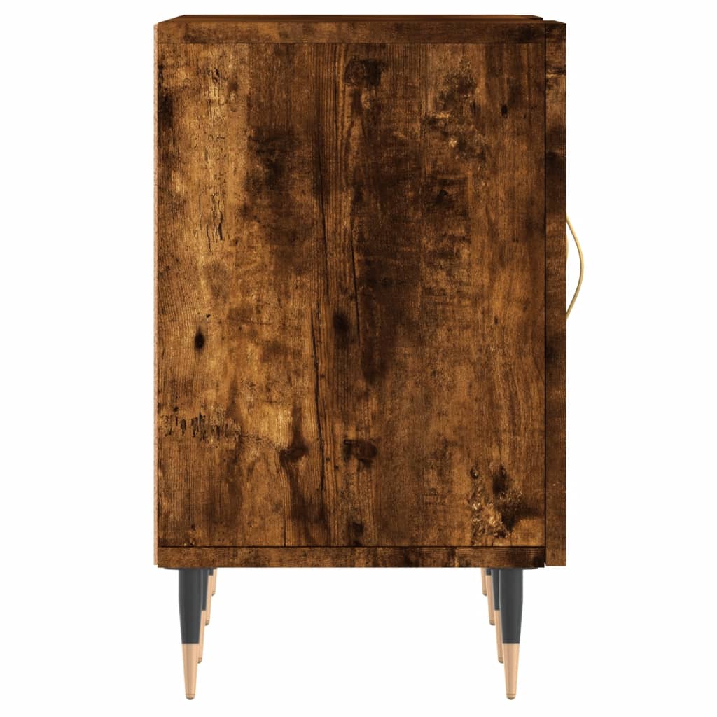 vidaXL TV Cabinet Smoked Oak 150x30x50 cm Engineered Wood