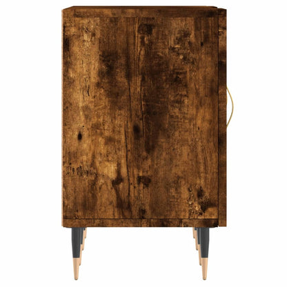 vidaXL TV Cabinet Smoked Oak 150x30x50 cm Engineered Wood