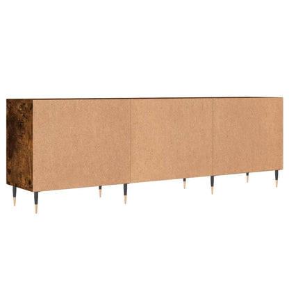 vidaXL TV Cabinet Smoked Oak 150x30x50 cm Engineered Wood