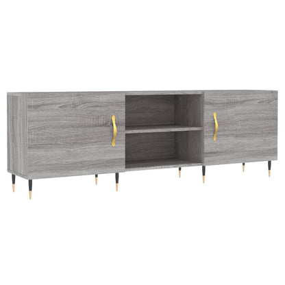 vidaXL TV Cabinet Grey Sonoma 150x30x50 cm Engineered Wood