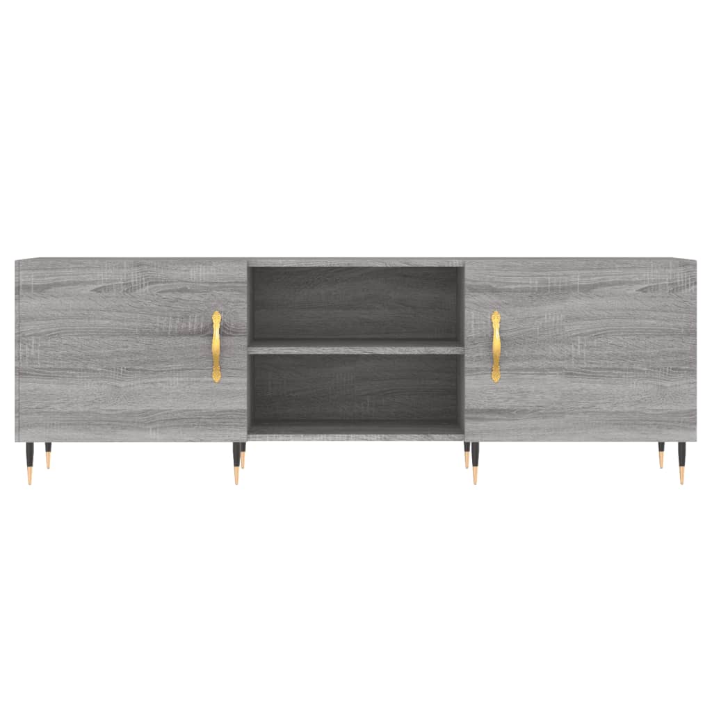 vidaXL TV Cabinet Grey Sonoma 150x30x50 cm Engineered Wood