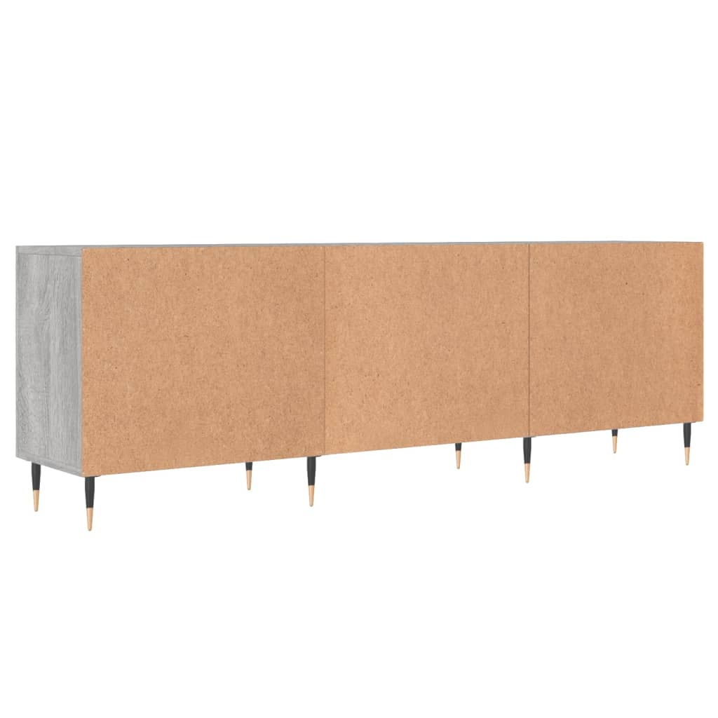 vidaXL TV Cabinet Grey Sonoma 150x30x50 cm Engineered Wood