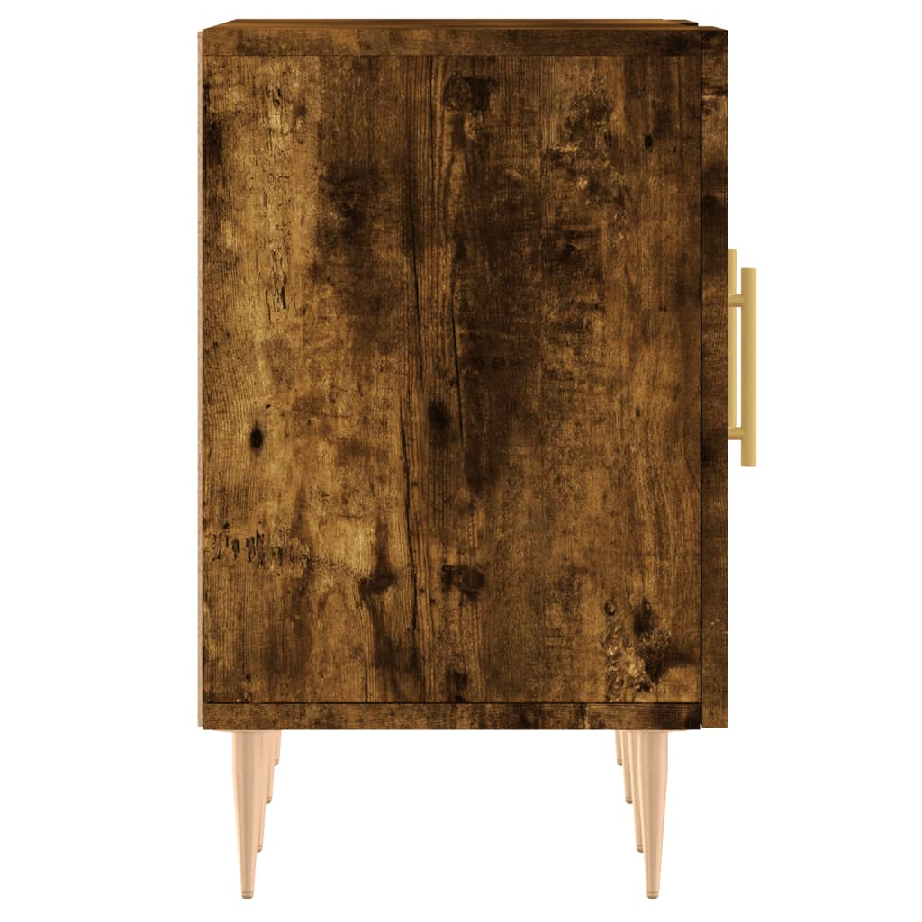 vidaXL TV Cabinet Smoked Oak 150x30x50 cm Engineered Wood