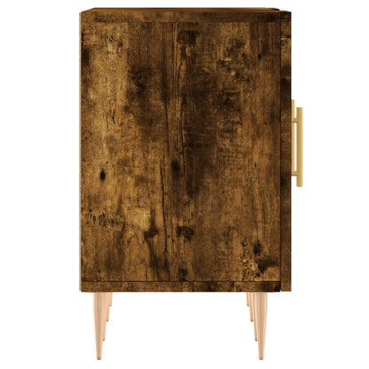 vidaXL TV Cabinet Smoked Oak 150x30x50 cm Engineered Wood