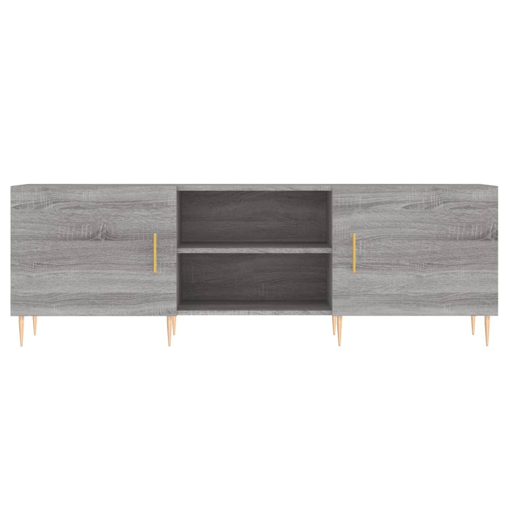 vidaXL TV Cabinet Grey Sonoma 150x30x50 cm Engineered Wood