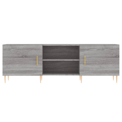 vidaXL TV Cabinet Grey Sonoma 150x30x50 cm Engineered Wood