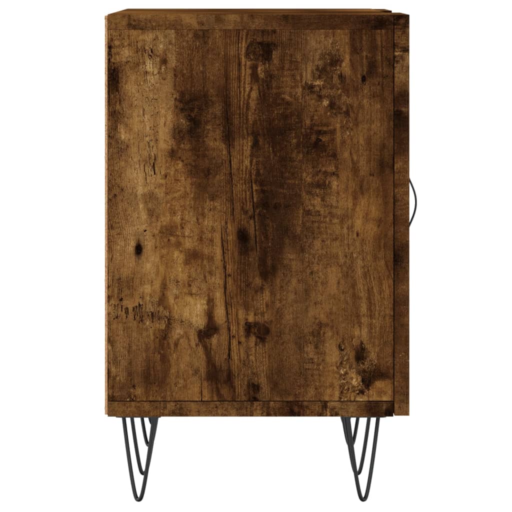 vidaXL TV Cabinet Smoked Oak 150x30x50 cm Engineered Wood