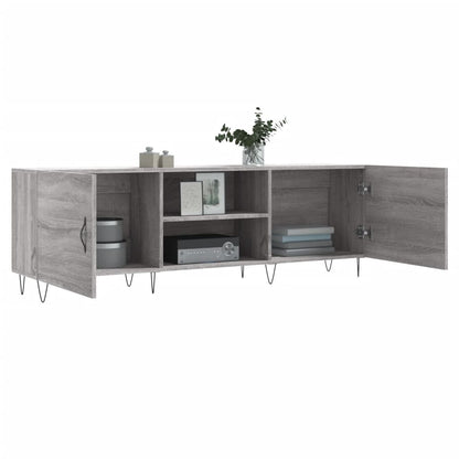 vidaXL TV Cabinet Grey Sonoma 150x30x50 cm Engineered Wood