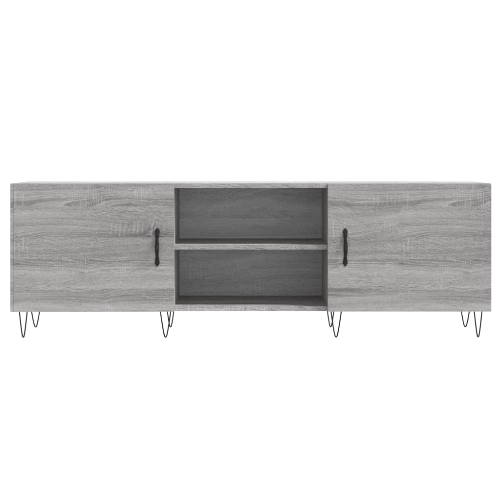 vidaXL TV Cabinet Grey Sonoma 150x30x50 cm Engineered Wood