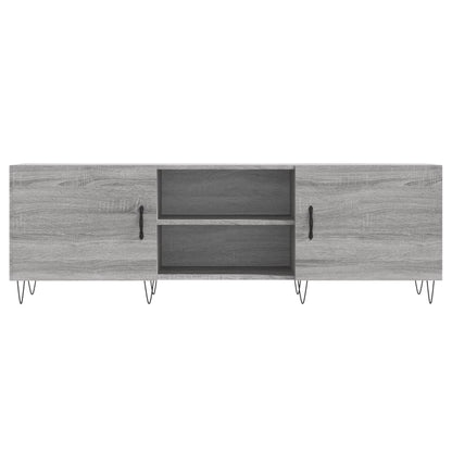 vidaXL TV Cabinet Grey Sonoma 150x30x50 cm Engineered Wood