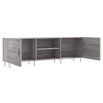 vidaXL TV Cabinet Grey Sonoma 150x30x50 cm Engineered Wood