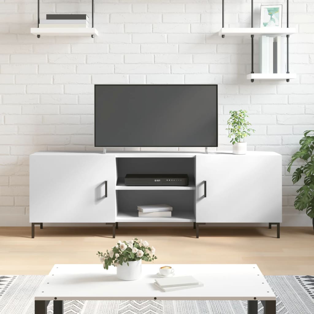 vidaXL TV Cabinet White 150x30x50 cm Engineered Wood
