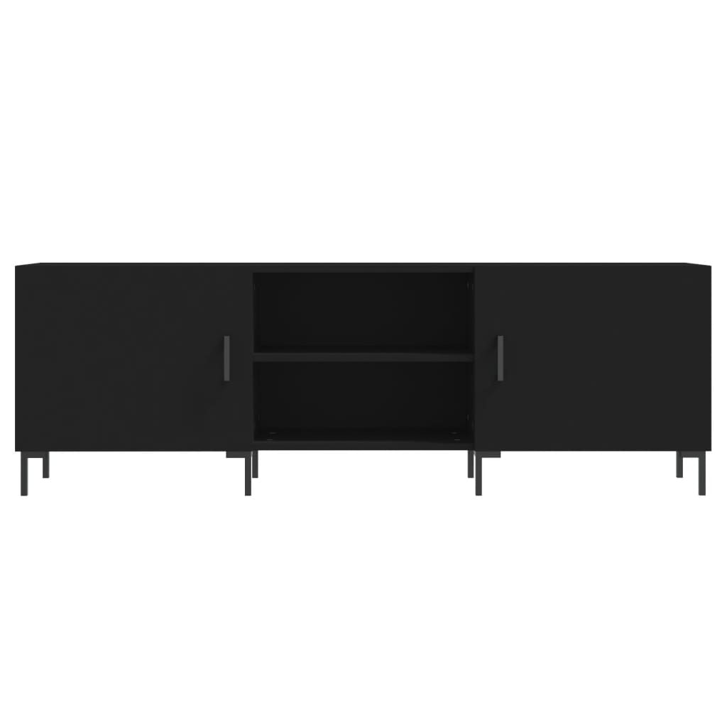 vidaXL TV Cabinet Black 150x30x50 cm Engineered Wood