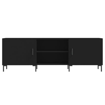 vidaXL TV Cabinet Black 150x30x50 cm Engineered Wood
