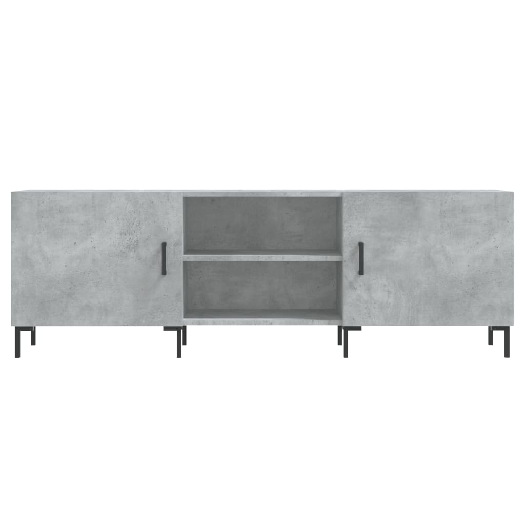 vidaXL TV Cabinet Concrete Grey 150x30x50 cm Engineered Wood