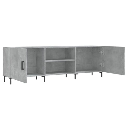 vidaXL TV Cabinet Concrete Grey 150x30x50 cm Engineered Wood