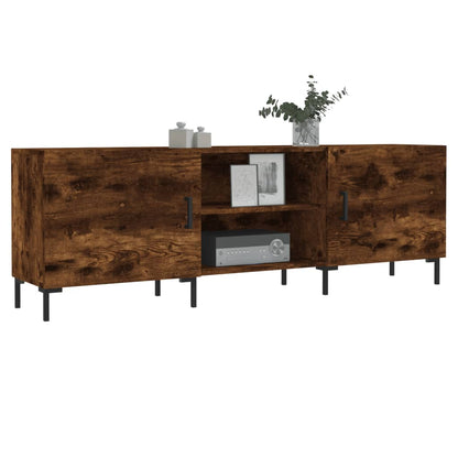 vidaXL TV Cabinet Smoked Oak 150x30x50 cm Engineered Wood