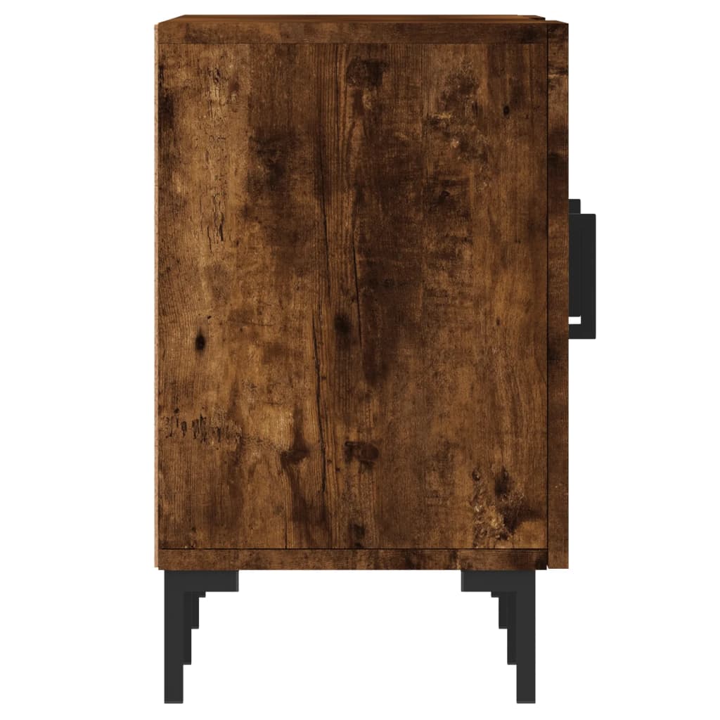 vidaXL TV Cabinet Smoked Oak 150x30x50 cm Engineered Wood