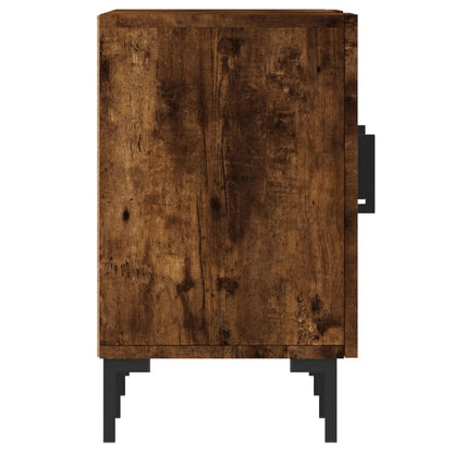 vidaXL TV Cabinet Smoked Oak 150x30x50 cm Engineered Wood