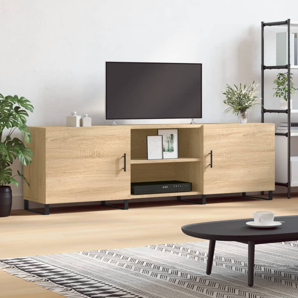 vidaXL TV Cabinet Sonoma Oak 150x30x50 cm Engineered Wood